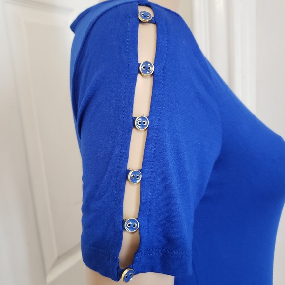 NEW! Spense| Short Button Sleeve Top - S - Picture 8 of 9